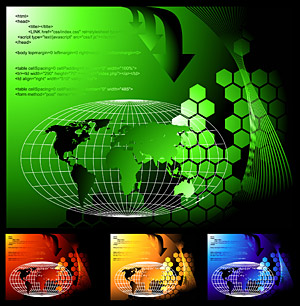 高科技风格矢量素材