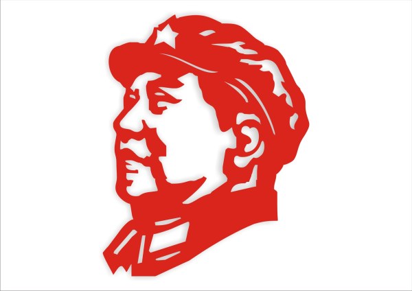 毛主席（肖像剪纸矢量）