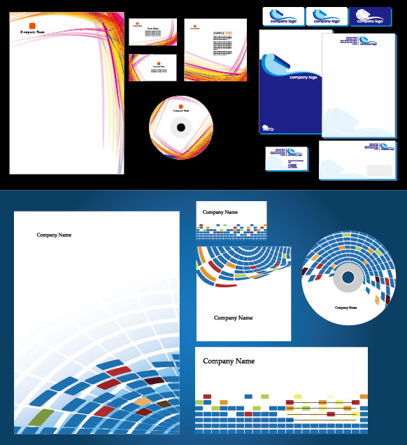 基本企业VI模板矢量素材