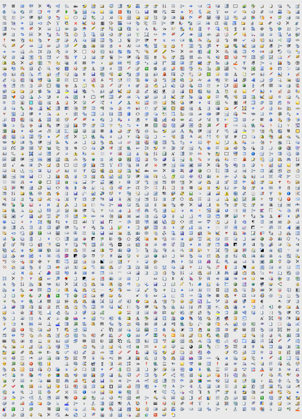 2500个Office2003 PNG 图标