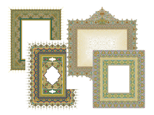 4款精美古典花纹花边-3