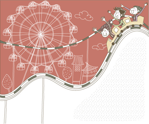 可爱线条插画矢量素材-37