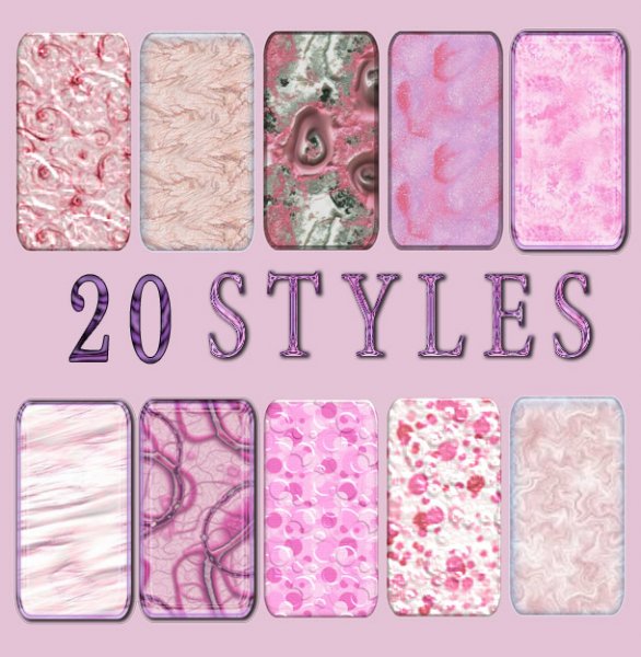 20款粉红色温馨浪漫样式