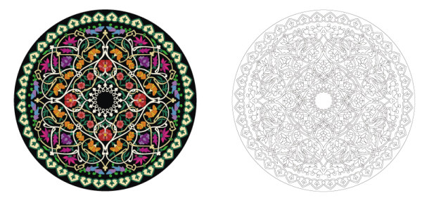 精美花纹矢量素材