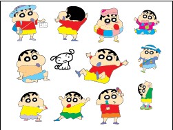 矢量蜡笔小新系列之三