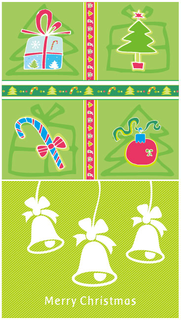 可爱圣诞节装饰元素矢量素材