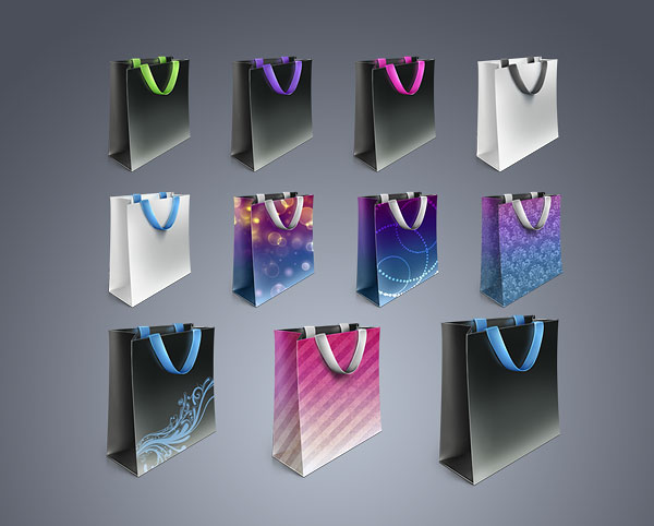 精美购物袋png图标