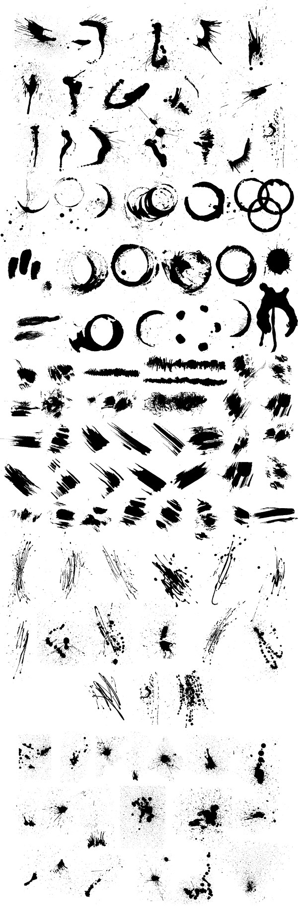 gomedia出品墨迹、墨痕矢量素材