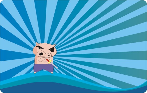 小新里面经常出现的猪矢量素材