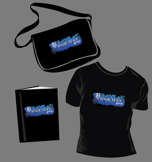 书包书本T-shirt矢量素材