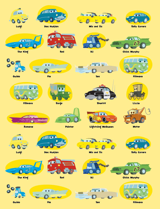 汽车总动员   矢量图