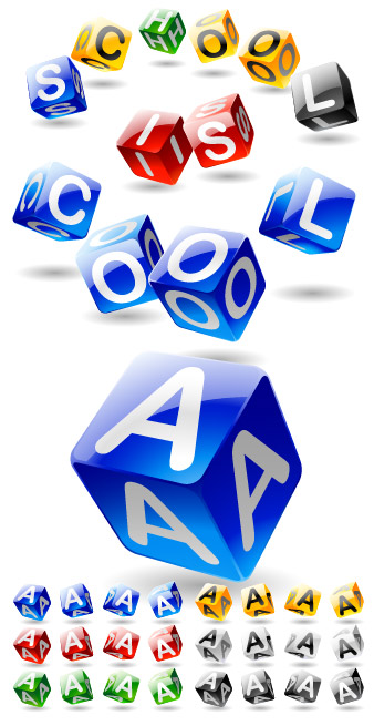 立方体矢量素材