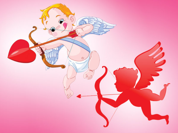 可爱的天使矢量素材