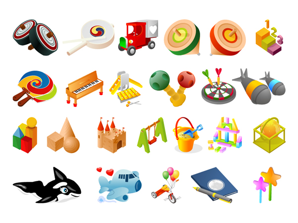矢量儿童玩具素材之一