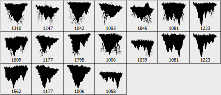 悬浮的岛ps笔刷