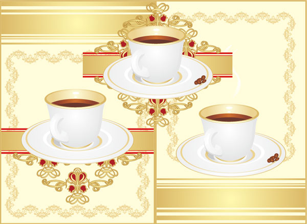 欧式杯具矢量素材