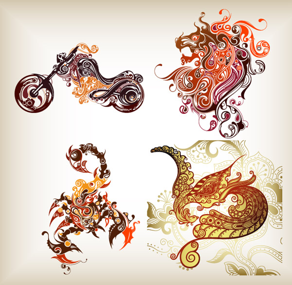 4款超酷的潮流图形矢量素材