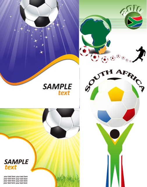 足球运动主题矢量素材
