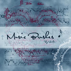 高清晰音乐类PS笔刷&nbsp;（之三）