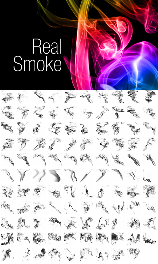 RealSmoke眩光烟雾PHOTOSHOP笔刷！