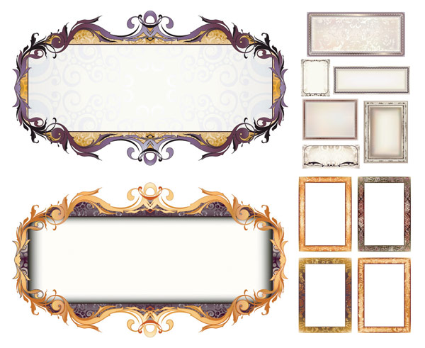 欧式边框矢量素材
