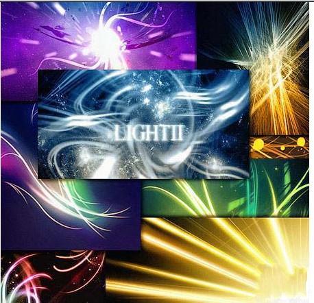 高清晰炫彩高光PS笔刷集