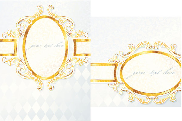 金边label矢量素材