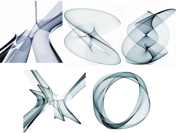 抽象烟雾图形矢量素材