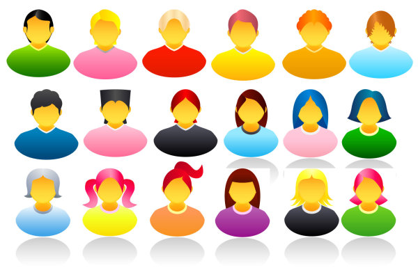 人物头像矢量素材