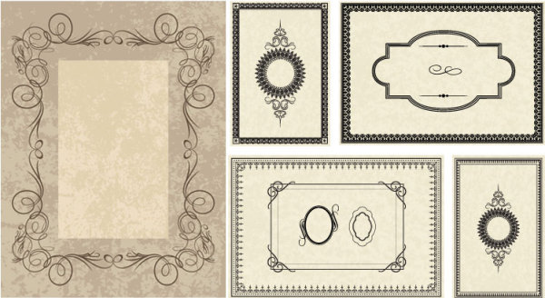 简约边框矢量素材