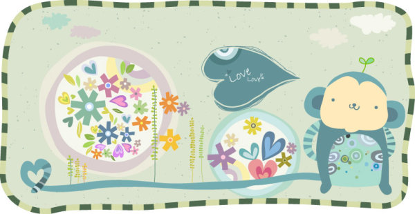 时尚潮流卡通动物图案3