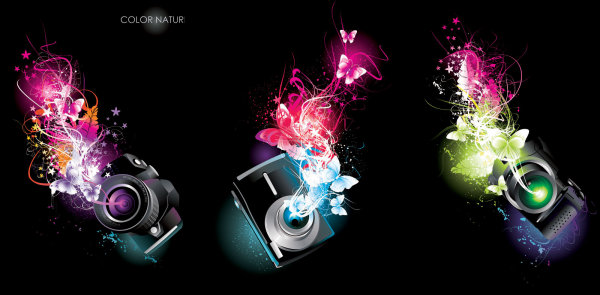 炫光相机矢量素材