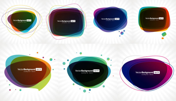 时尚叠加图案矢量素材