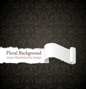 欧式华丽底纹矢量素材