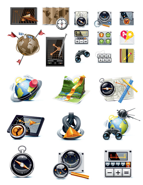 地图位置图标矢量素材