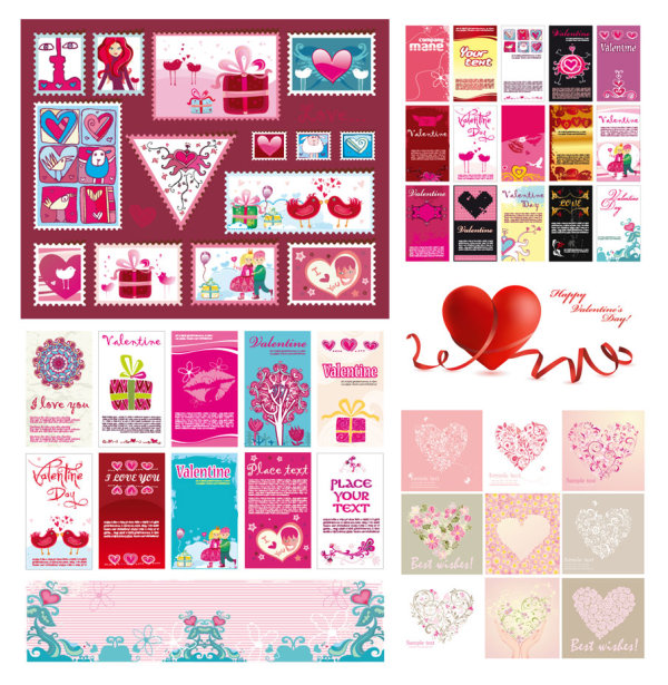 几款很可爱的情人节矢量素材