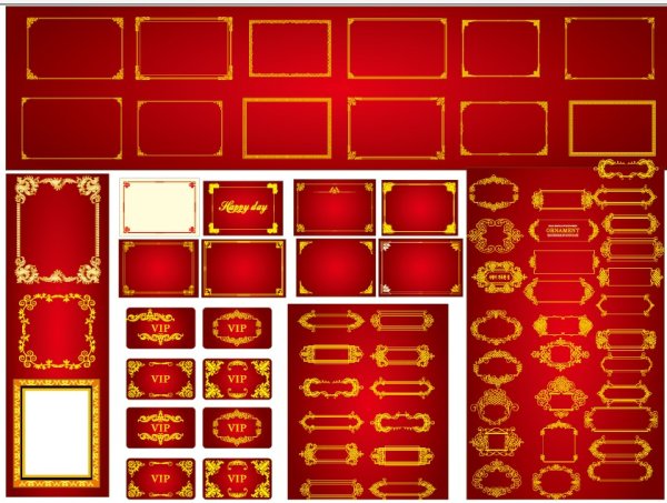 各种花边矢量素材