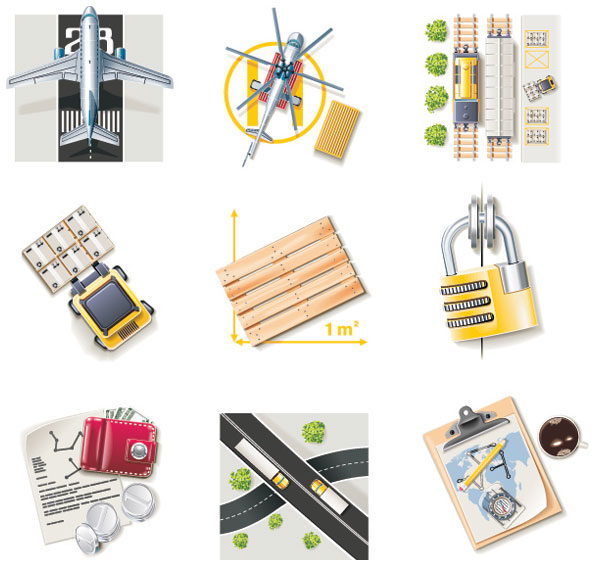 交通工具图标01&mdash;&mdash;矢量素材