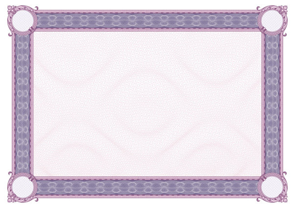 精美防伪纹边框05&mdash;&mdash;矢量素材