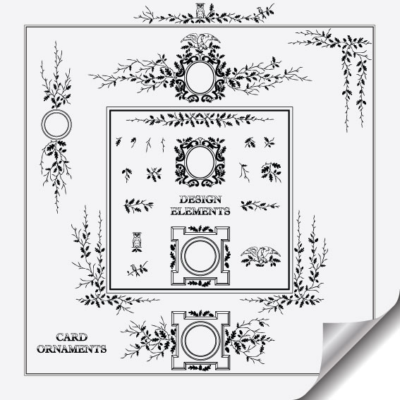 时尚实用花纹矢量素材-1