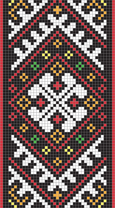 像素花纹矢量素材-2