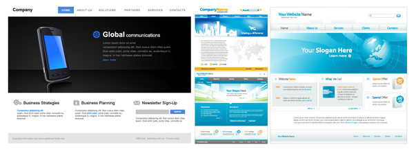 web design template vector material