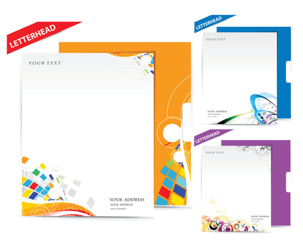 A beautifully Business notes vector material