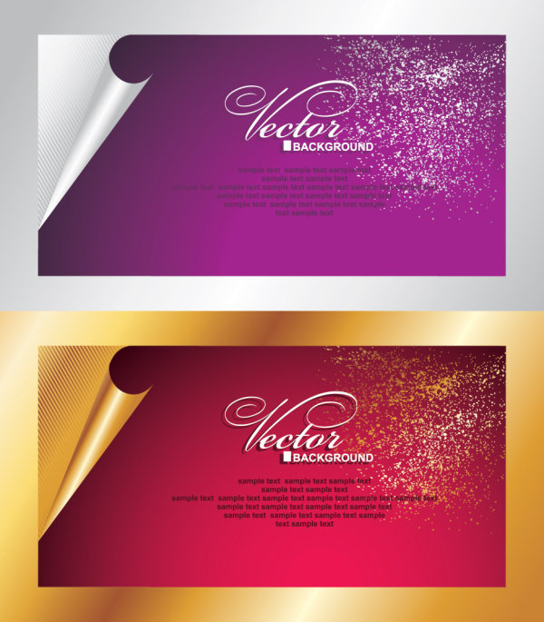 精美纸张卷角02&mdash;&mdash;矢量素材