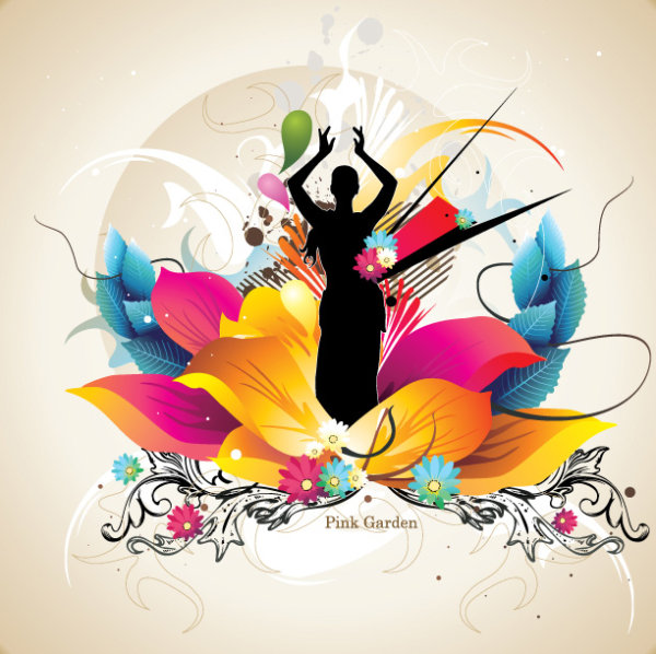 Fashion pattern and beautiful girl-04