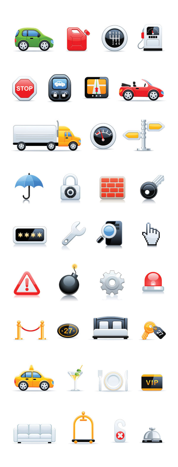 Various icons set 03 - vector material