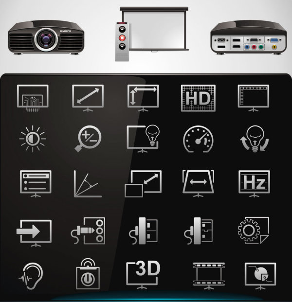 Technology icon 02 - vector material