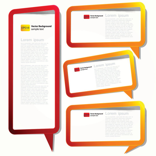 精美实用的提示框02——矢量素材