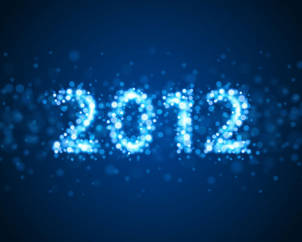 Star-studded 2012 - vector material