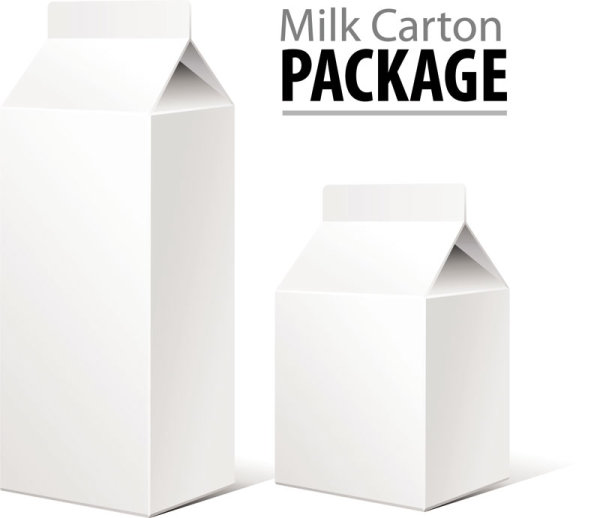 Milk cartons - vector material